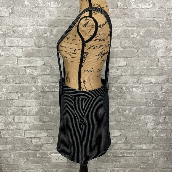 Sweet Pot Striped Overall Skirt Jumper - Picture 4 of 10